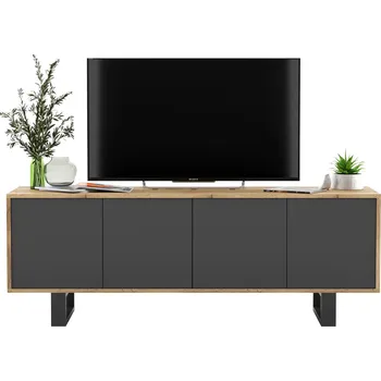Televizní stolek Szafka RTV Loft grafit MAT TV stolek Loft 150cm