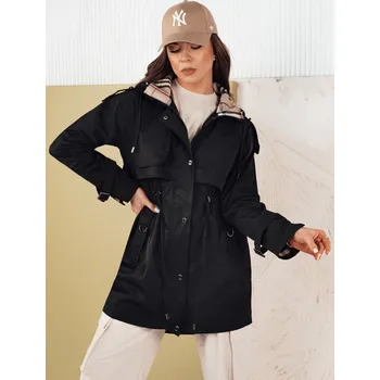 Dámská cargo bunda Černá přechodová parka MOZA TY4285 Velikost: 2XL