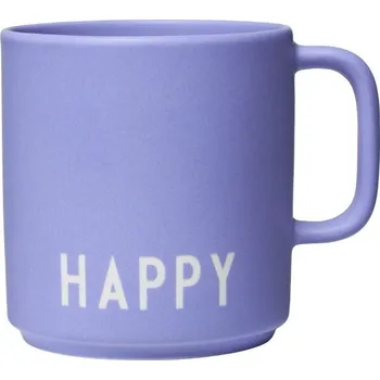 DESIGN LETTERS Porcelánový hrnek Lilac Happy 300 ml