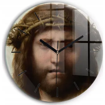 Hodiny Nástěnné hodiny SacroArte, hnědé, 30 cm