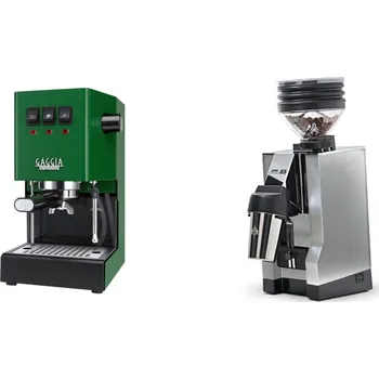 Kávovar Gaggia Classic E24, green + Eureka Mignon Zero 65 All Purpose,…