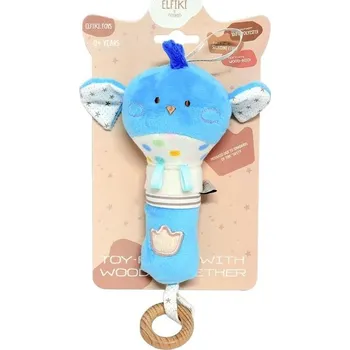 ELFIKI Eko Friendly Měkoušci Kouzelné chrastítko ptáček Pipo