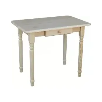 Jídelní stůl Dřevěný jídelní stůl se šuplíkem - točeně nohy 05 rozměr 80x60 cm