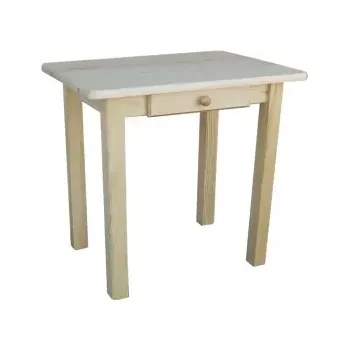 Jídelní stůl Dřevěný jídelní stůl se šuplíkem 02 borovice masiv 120x76x60