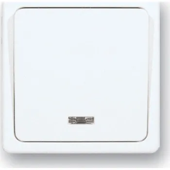 vypínač Jednopólový spínač ř.1 s doutnavkou DS S 1101, bílá ŠTANDARD