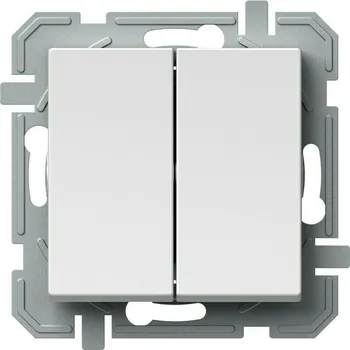 vypínač Přepínač střídavý dvojitý řazení 6+6 TEM Logiq bílá