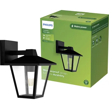 Venkovní osvětlení Philips LED Kinno 929004141201 venkovní nástěnné osvětlení E27 černá