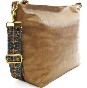 Kabelka Hnědožlutá dámská jednoduchá crossbody kabelka Amaya