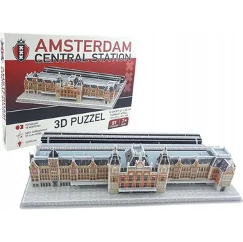 Puzzle 3D puzzle TIGER 3D puzzle Hlavní nádraží v Amsterdamu 81 dílků