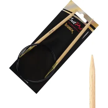 Jehlice Dřevěné kruhové jehlice Knitpro Basix Birch 80 cm 6 mm