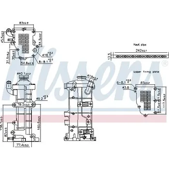 Palivový systém Chladič, recirkulace spalin NISSENS 989503