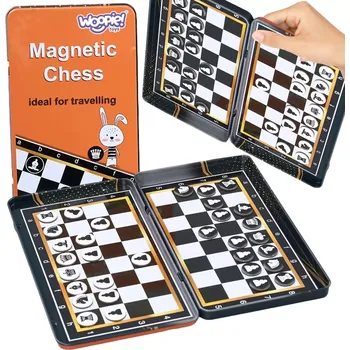 Šachy Magnetické cestovní šachy a dáma 2v1 WOOPIE – kapesní sada