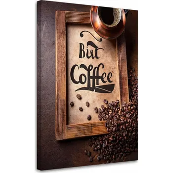 Obraz Obraz na plátně, Káva Nápis Nápoje Kuchyně 80x120
