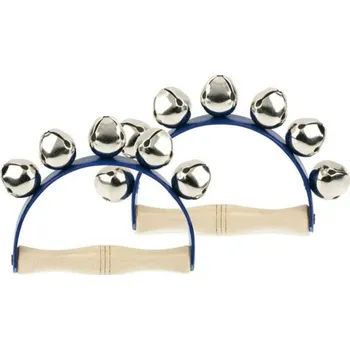 Věnec Dětské perkuse Betzold Zvonkvový věnec s dřevěným madlem 5 rolniček