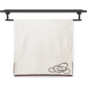 Sprchový závěs Ručník Nora elipsy 50x100 cm smetanový