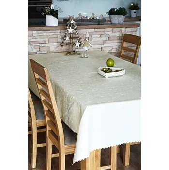 ubrus Polášek Holešov Ubrus vánoční smetanová Z-2271 Smetanová 100% polyester Bílá Vánoce 140x240