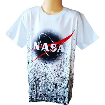 Chlapecké tričko Eplusm Chlapecké tričko NASA krátký rukáv bílé Barva: Bílá, Velikost: 134/140