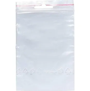 Obalový materiál Sáčky rychlozavírací zip LDPE 15 x 22 cm 100 ks