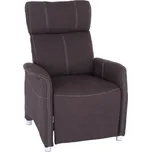 Polohovací křeslo, látka čokoládová, FOREST