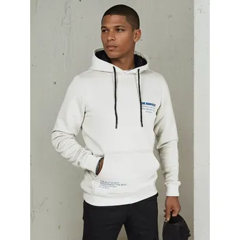 Pánská mikina Světle šedá mikina s kapucí BX5691 Velikost: 2XL