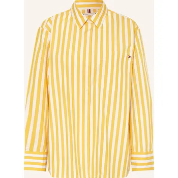 Dámská halenka Tommy Hilfiger Dámská Košilová Halenka, tmavě žlutá / režná, 40
