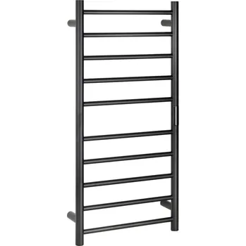 Radiátor Bemeta Koupelnový radiátor, 450 × 960 mm, oblý, elektrický, černý B704151040