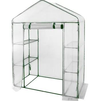 Skleník PROPER Fóliovník zahradní s policemi 200x140x140cm