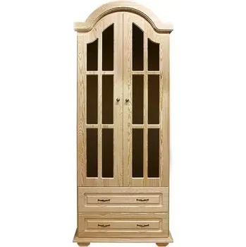 Knihovna Vitrína WW 06 borovice masiv