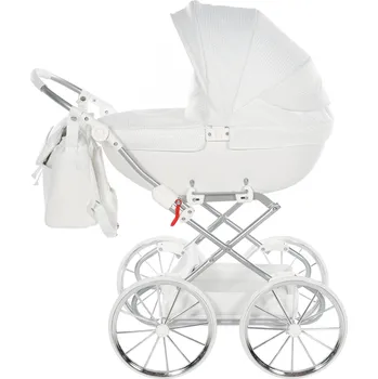 Kočárek pro panenku Junama Mini Dolce Barva: Dolce MINI 06 White/Silver