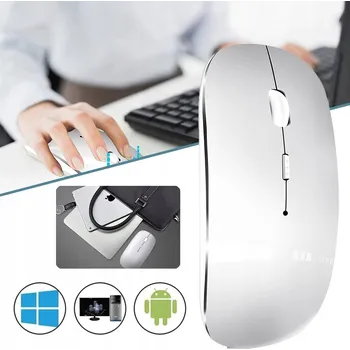 Myš BEZDRÁTOVÁ MYŠ S BLUETOOTH TENKÁ BEZDRÁTOVÁ MYŠ MYŠ BLUETOOTH 5.2