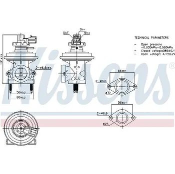 Ventil palivového systému AGR-Ventil NISSENS 98474