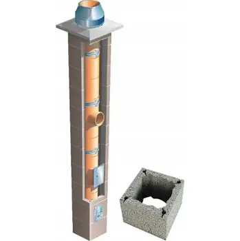 Komín Keramický komínový systém Brata Standard S fi 160 13 m pro krb, rozměr 36x36 cm