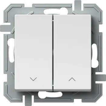 vypínač Tlačítko dvojité řazení 1/0+1/0 TEM Logiq bílá