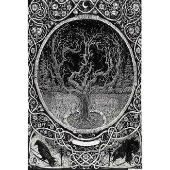 Nástěnná dekorace 95 x 73 - Havran