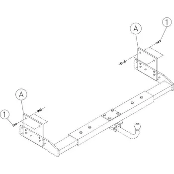 Tažné zařízení 2POSITIONS LOWERING KIT AL-KO FRAMES AND CAMPER WITH EXISTING EXTENSION BARS