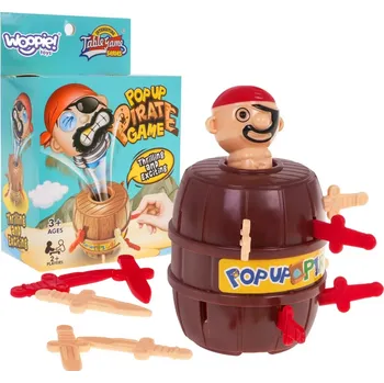 Desková hra Woopie hra zručnosti šílený vyskočivší pirát v sudu