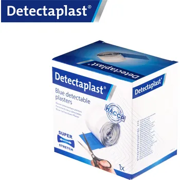 Náplast DETECTAPLAST DETECTAPLAST Super Stretch 8cm x 5m elastická detekovatelná náplast