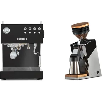 Kávovar Ascaso Steel DUO, Black + Eureka Mignon Single Dose PRO, Chrome…