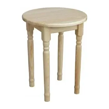 Jídelní stůl Dřevěný jídelní kruhový stůl 08 borovice masiv průměr 90 cm