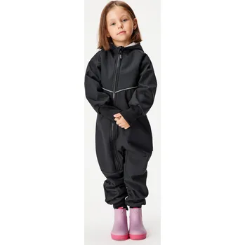 Oblečení a móda Batolecí softshellová kombinéza s beránkem Mini, Černá Žíhaná Velikost: 74/80
