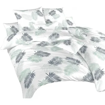 Povlečení Povlečení bavlna Peříčka mentolová 140x200, 70x90 cm