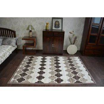Koberec Koberec YAZZ 3766 D.Beige/Brown Trellis