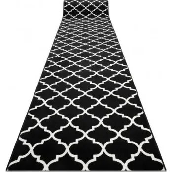 Koberec Běhoun BCF MORAD Trelis koniczyna marokánská černý / krém