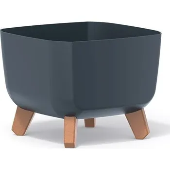 Květináč GRACIE SQUAT antracitový, varianta 29 cm