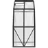 Skleník Skleník s podkladovým rámem 317824 2,82 x 1,18 x 2,43 m PC 4 mm antracit