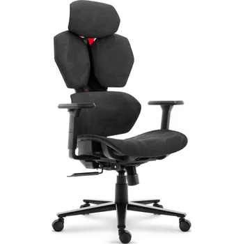 Ergonomická textilní otočná kancelářská židle - HC-1010 BLACK