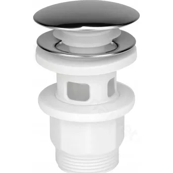 Sifon Klik-klak zátka do umyvadla s přepadem, chrom LESK CERSANIT