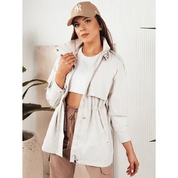 Dámská casual bunda Bílá dámská stylová parka TILAN TY4274 Velikost: L