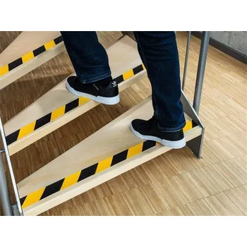 Lepicí páska Protiskluzová páska "DURALINE GRIP", žlutá-černá, 5 cm x 15 m, DURABLE 1083130