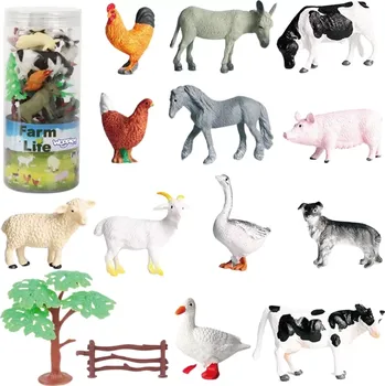 Figurka woopie sada figurek farma pro děti, 17 dílů